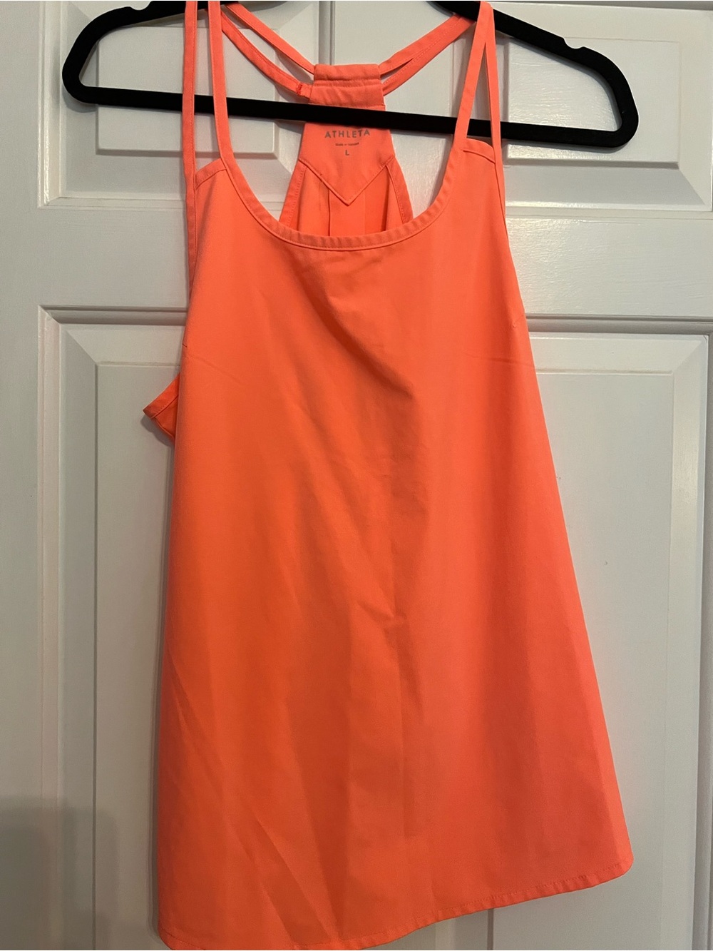 Athleta Neon Coral Multi-Strap Camisole Tank
